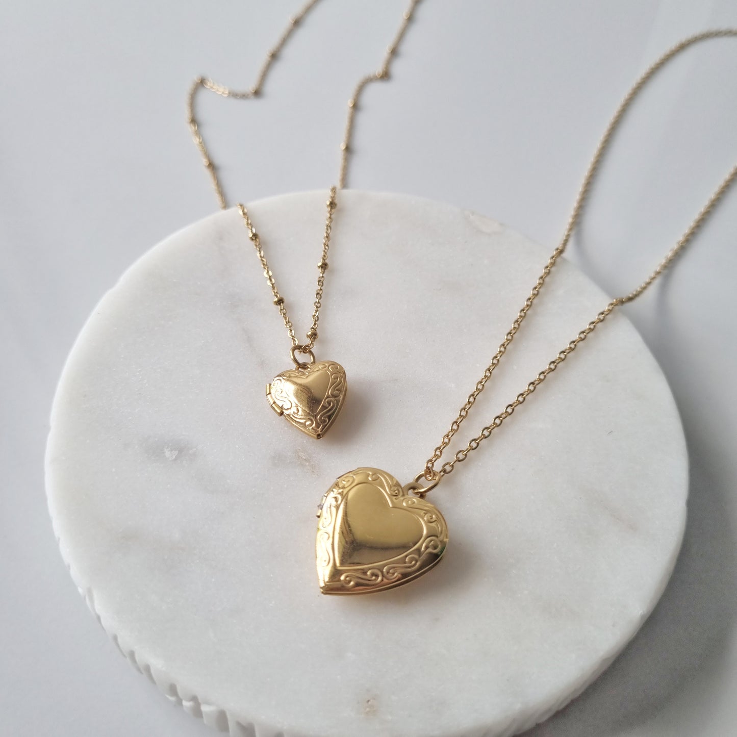 Amelie Photo Heart Locket Necklaces