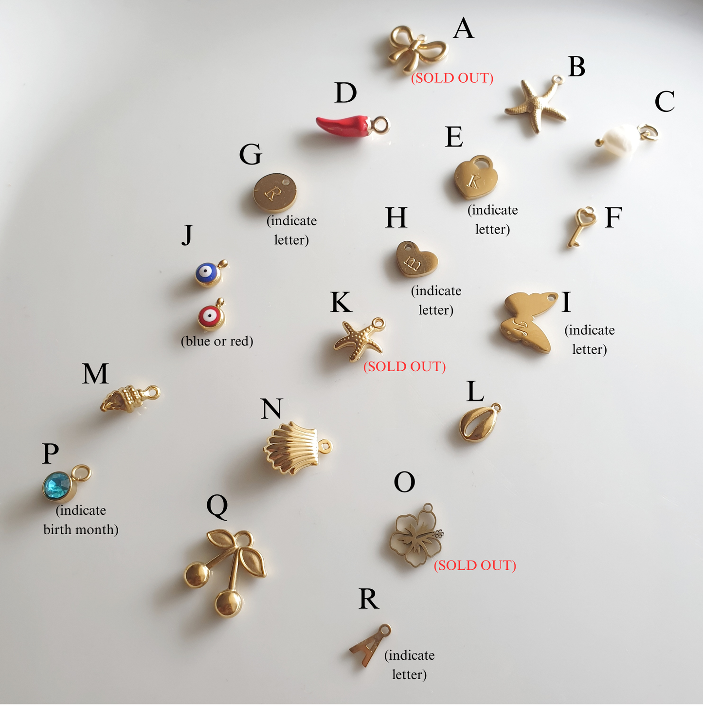 Custom Dangle Charm Necklace / Bracelet / Anklet