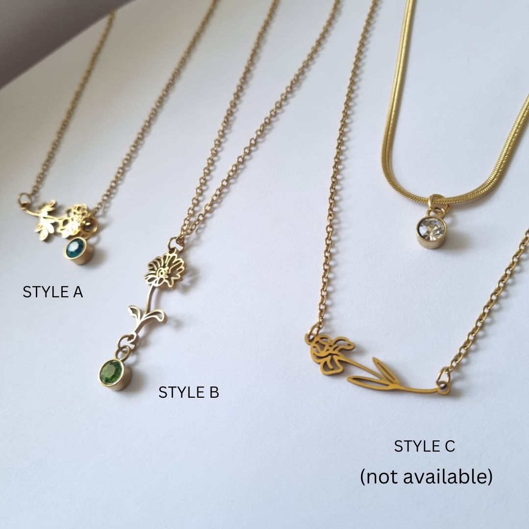Birth Flower Necklace