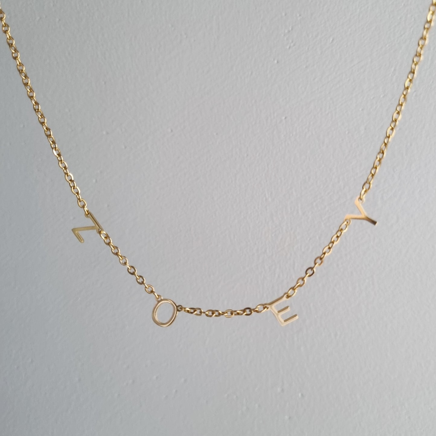 Letter Name Necklace
