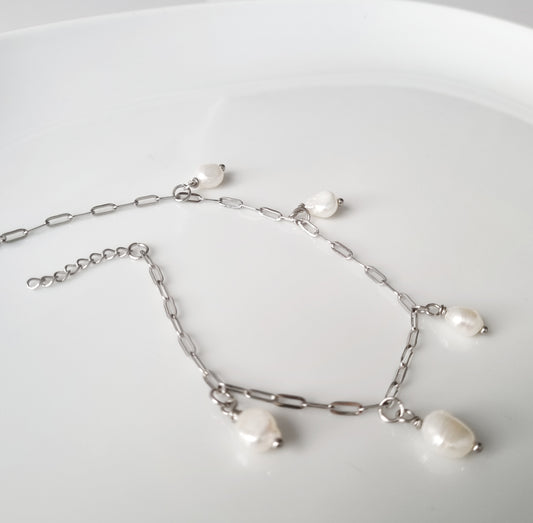 Freshwater Pearl Drop Anklet