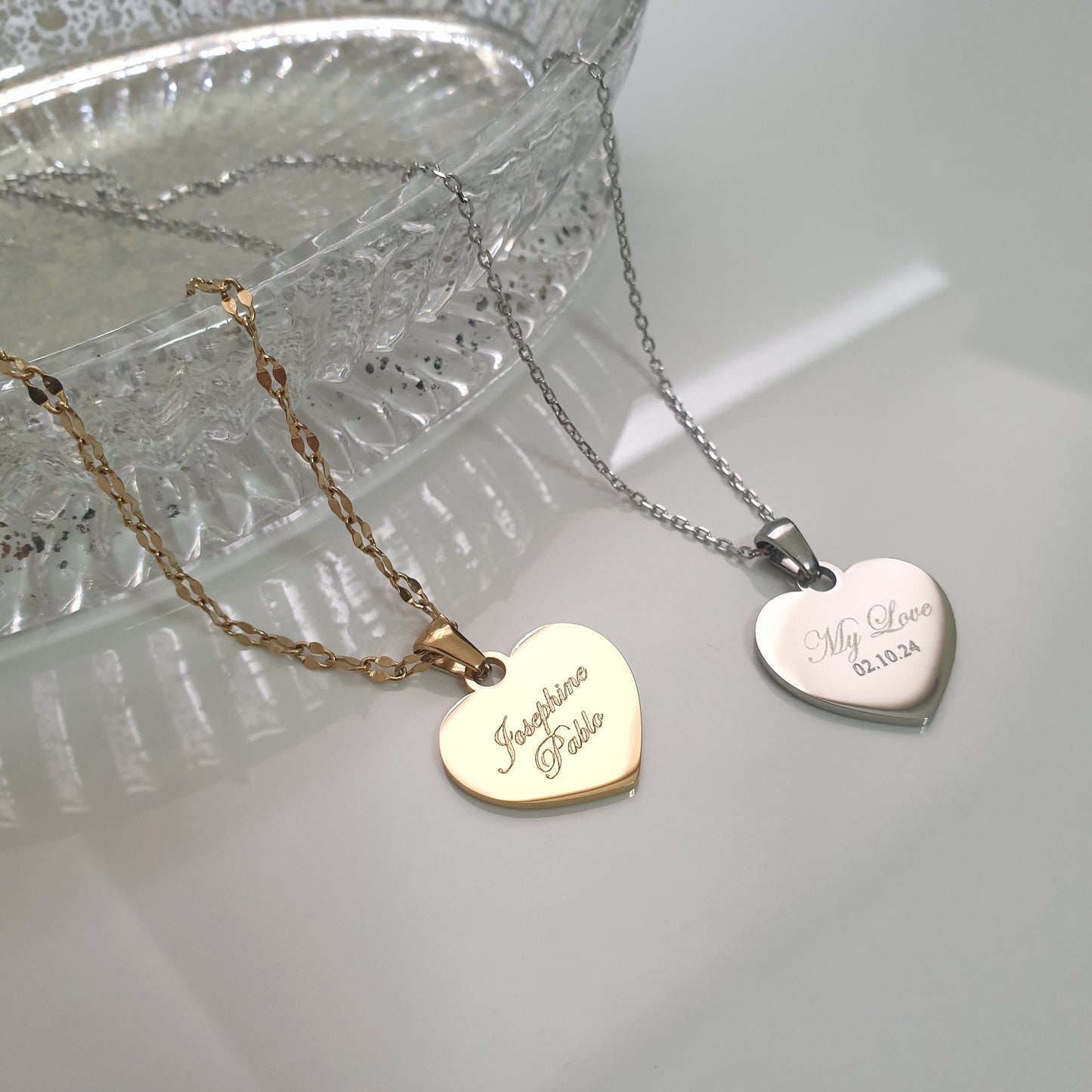 Sophie Heart Engravable Pendant Necklace