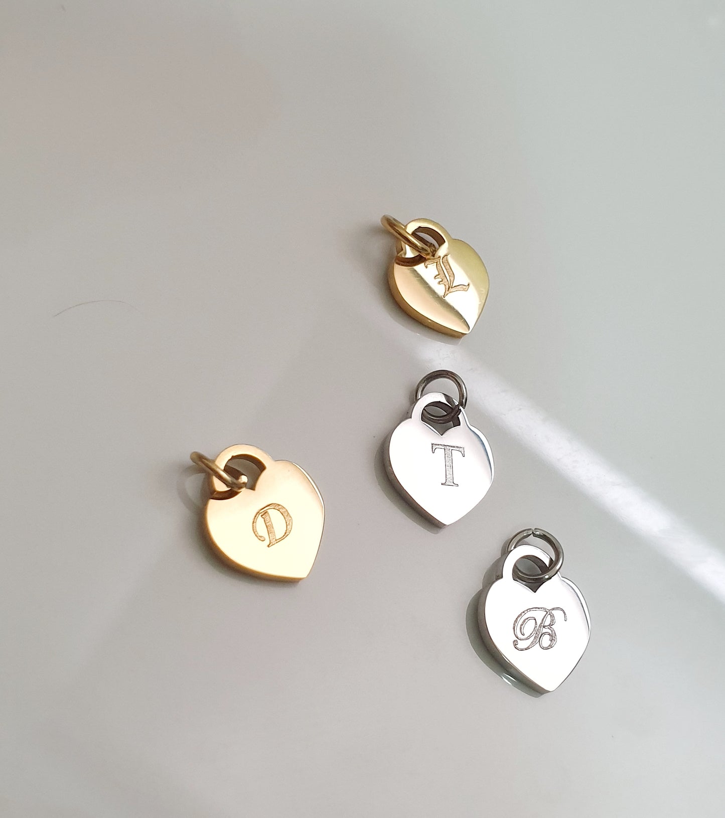Add Engravable Lock Heart Charm