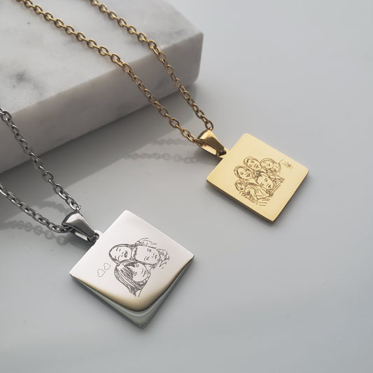 Portrait Pendant Necklace