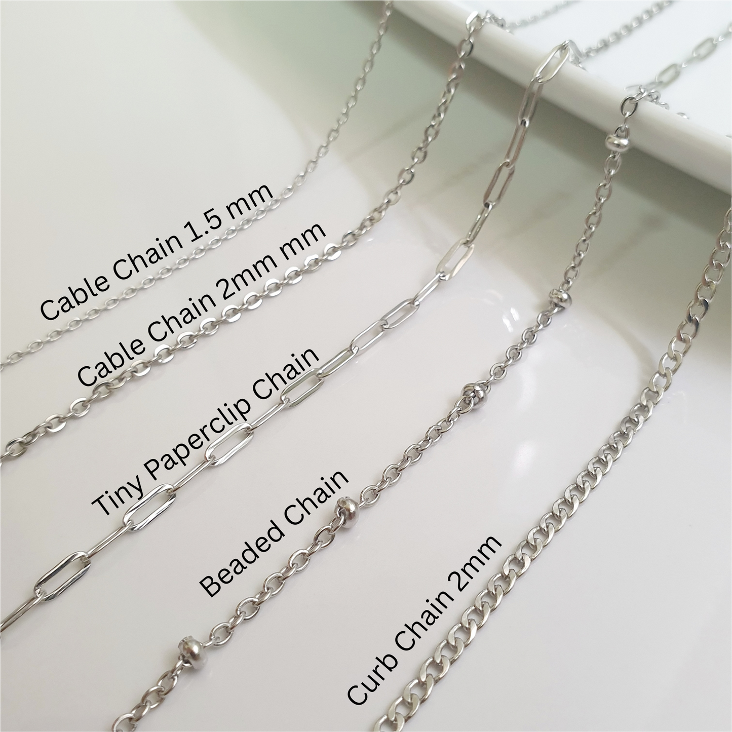 Square Engravable Pendant Necklace