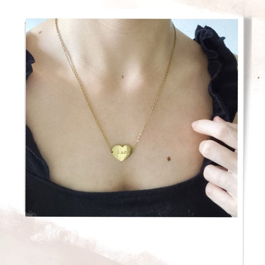 "Leah" Custom Heart Necklace