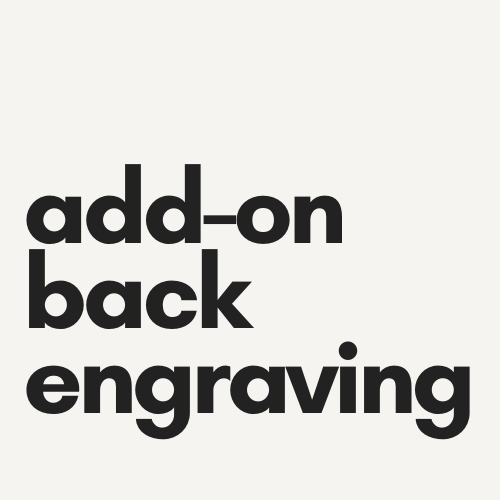 Add-on Back Engraving