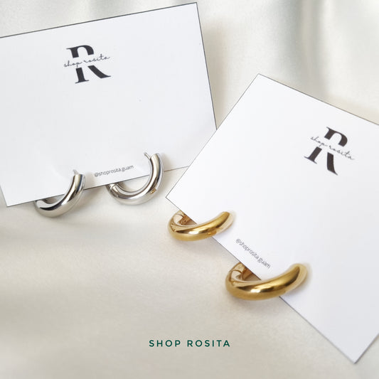 "Leighton" Huggie Hoop Earrings