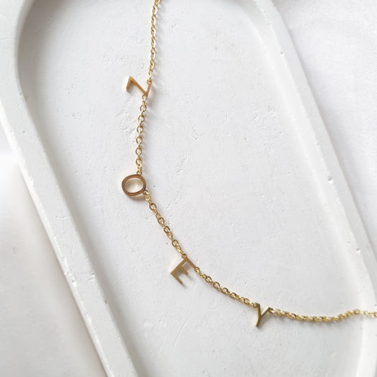 Letter Name Necklace